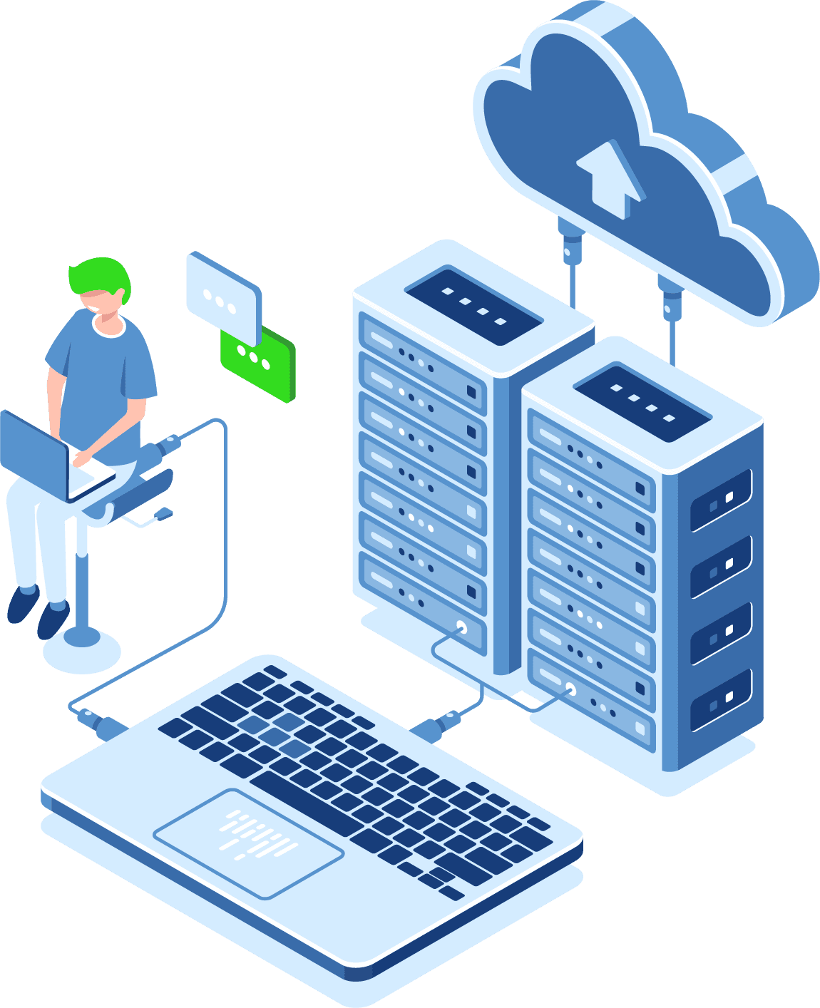 Data center illustration